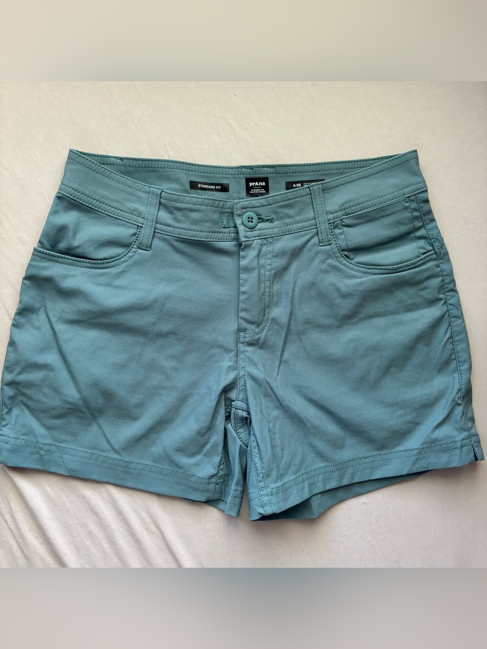 prAna Women's Athletic Halle Shorts in Shoreline Blue Size 4
